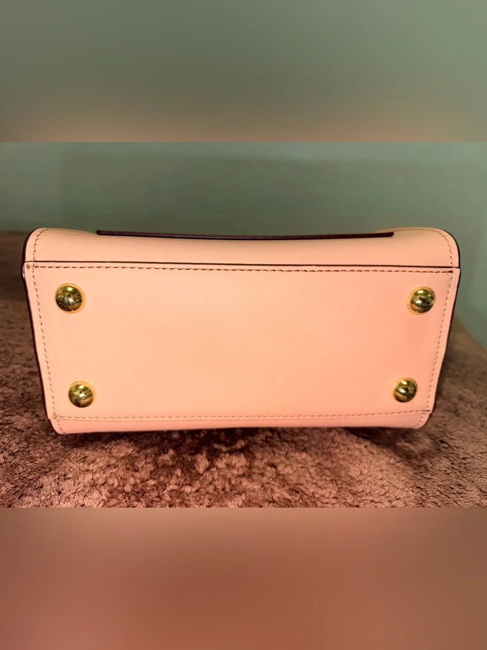 Zac Posen Pink Floral Cutout Leather Top-Handle Bag